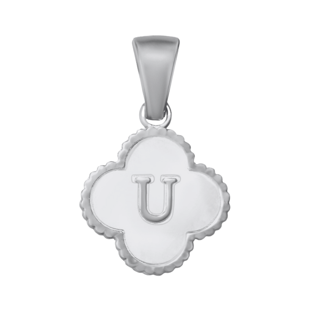 Reversible Initial Flower Charm