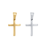 Flat Simple Cross Pendant