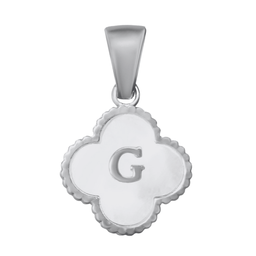 Reversible Initial Flower Charm