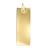 Slim Rectangular Blank Charm