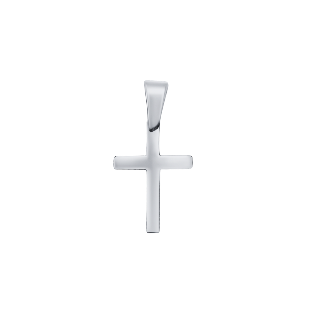 Flat Simple Cross Pendant