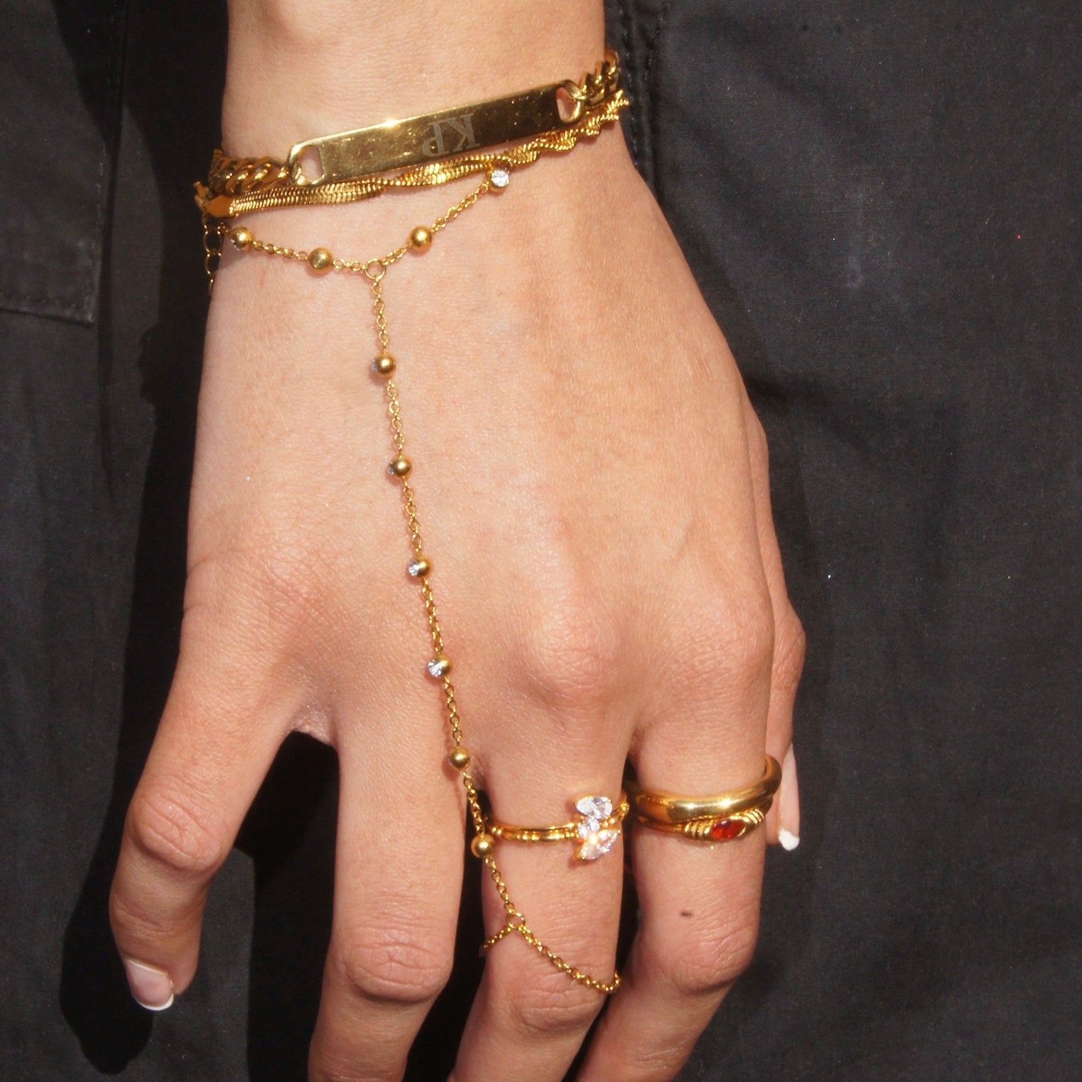 Three Diamond Cluster Ring