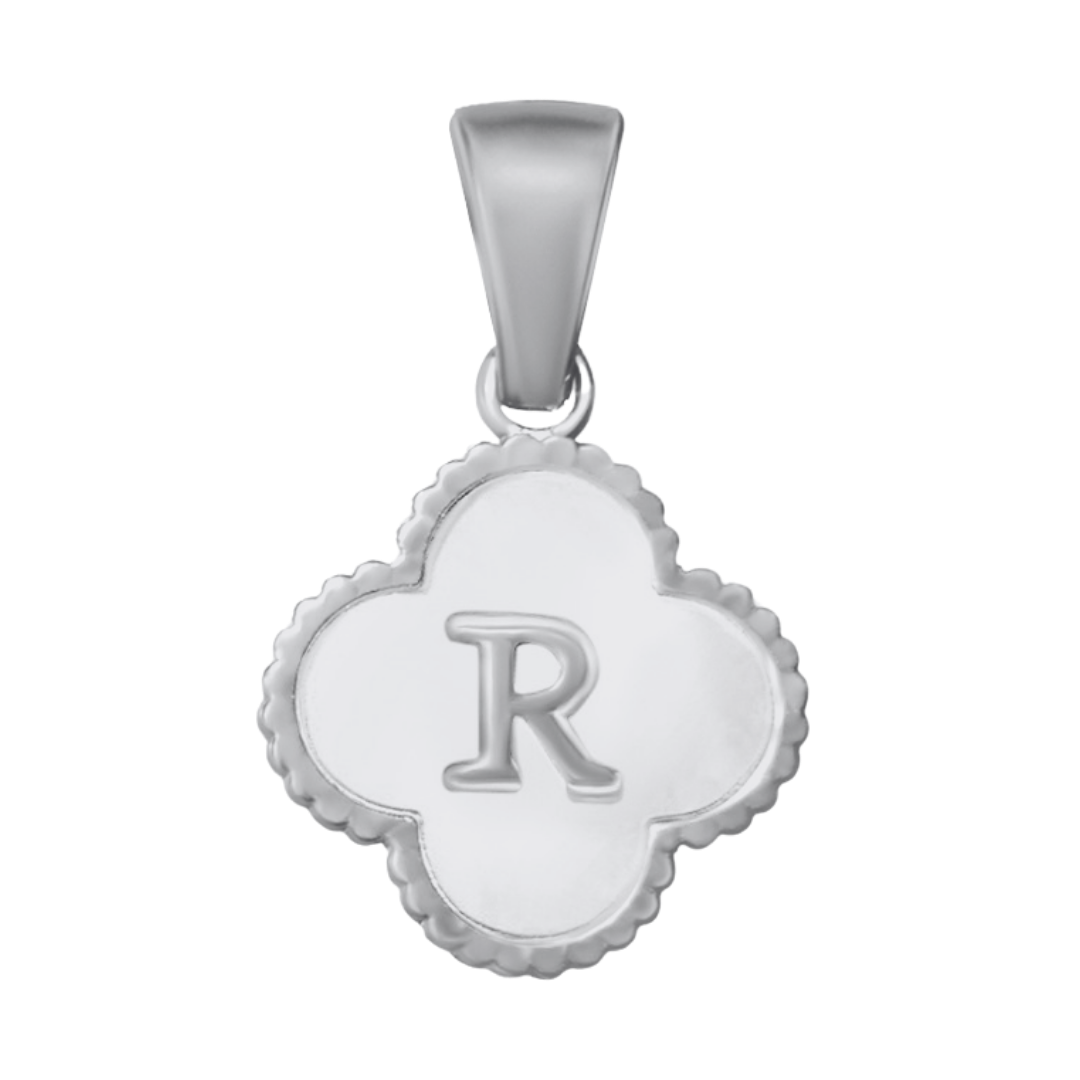 Reversible Initial Flower Charm