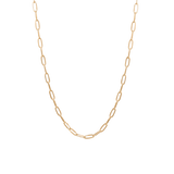 Oval Gold Chain Necklace