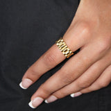 Gold Chain Links Ring