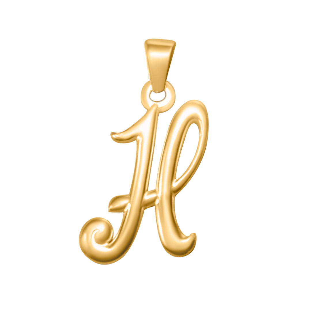 Large Cursive Letter Charms