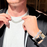 12mm Diamond Cuban Necklace