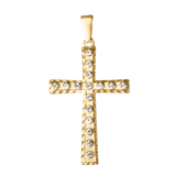 Large Diamond Cross Charm