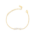 Four Diamonds Row Bracelet