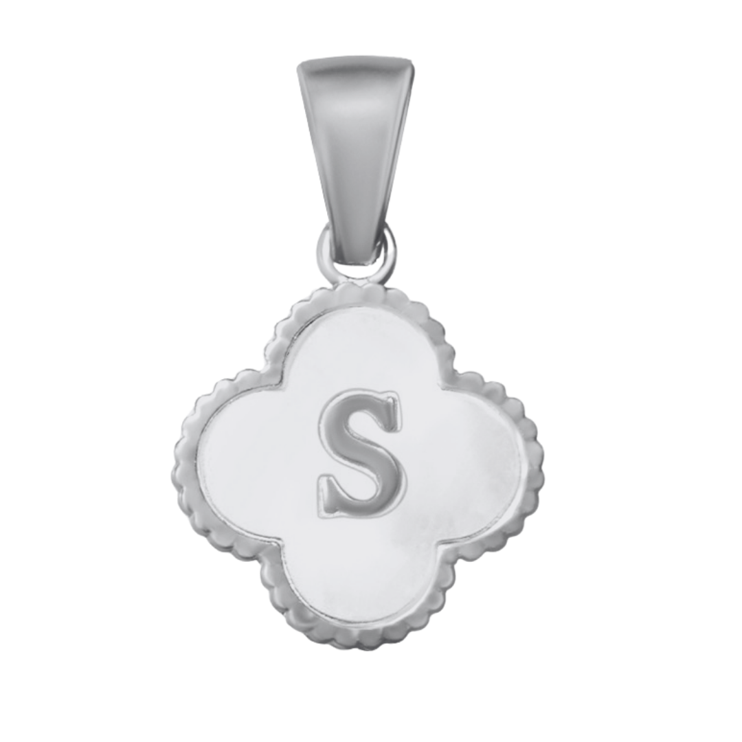 Reversible Initial Flower Charm