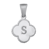 Reversible Initial Flower Charm