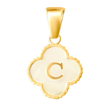 Reversible Initial Flower Charm
