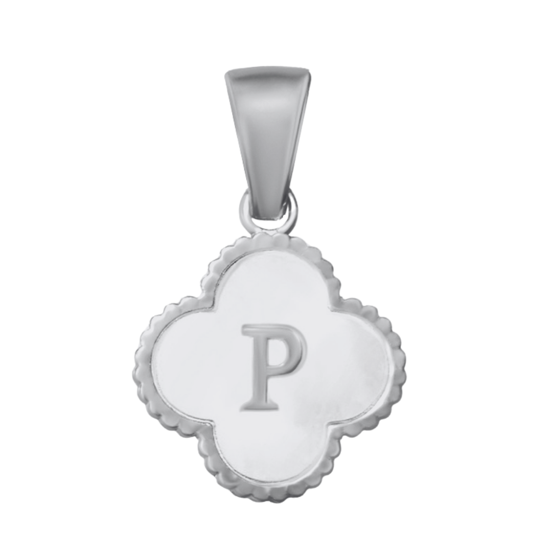 Reversible Initial Flower Charm
