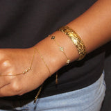 Multiple Small Diamond Flowers Bracelet