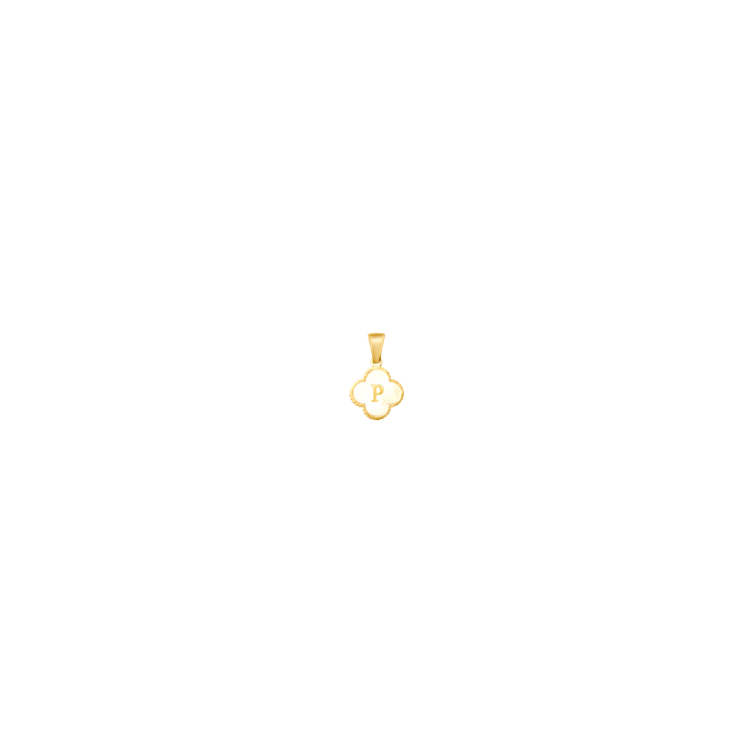 Reversible Initial Flower Charm