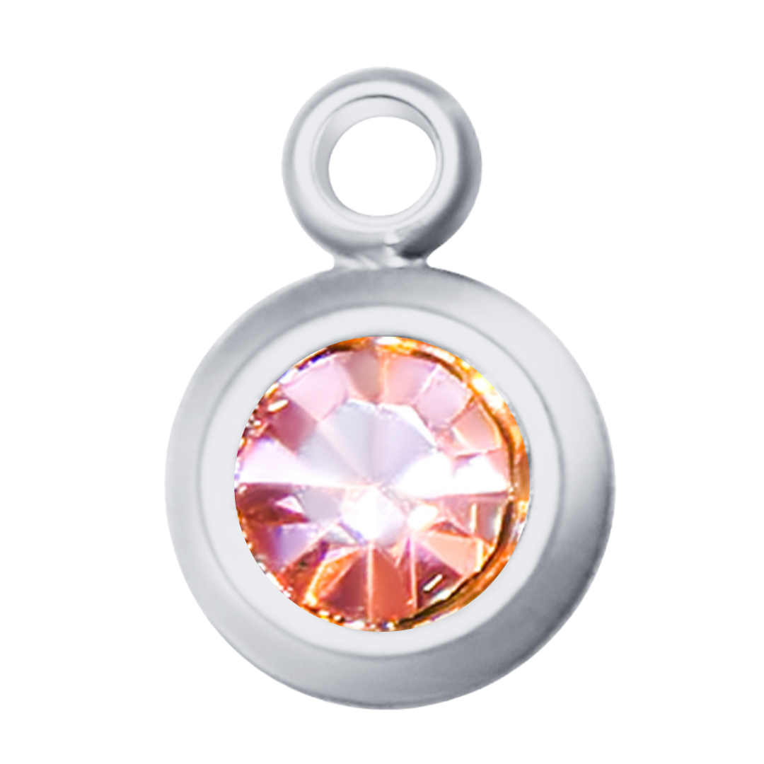 Round Birth Stone Charms