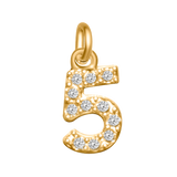 Small Diamond Number Charms