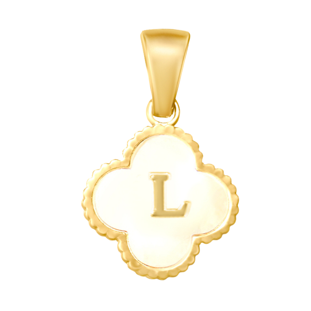 Reversible Initial Flower Charm