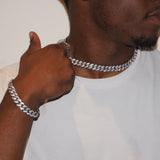 12mm Diamond Cuban Necklace
