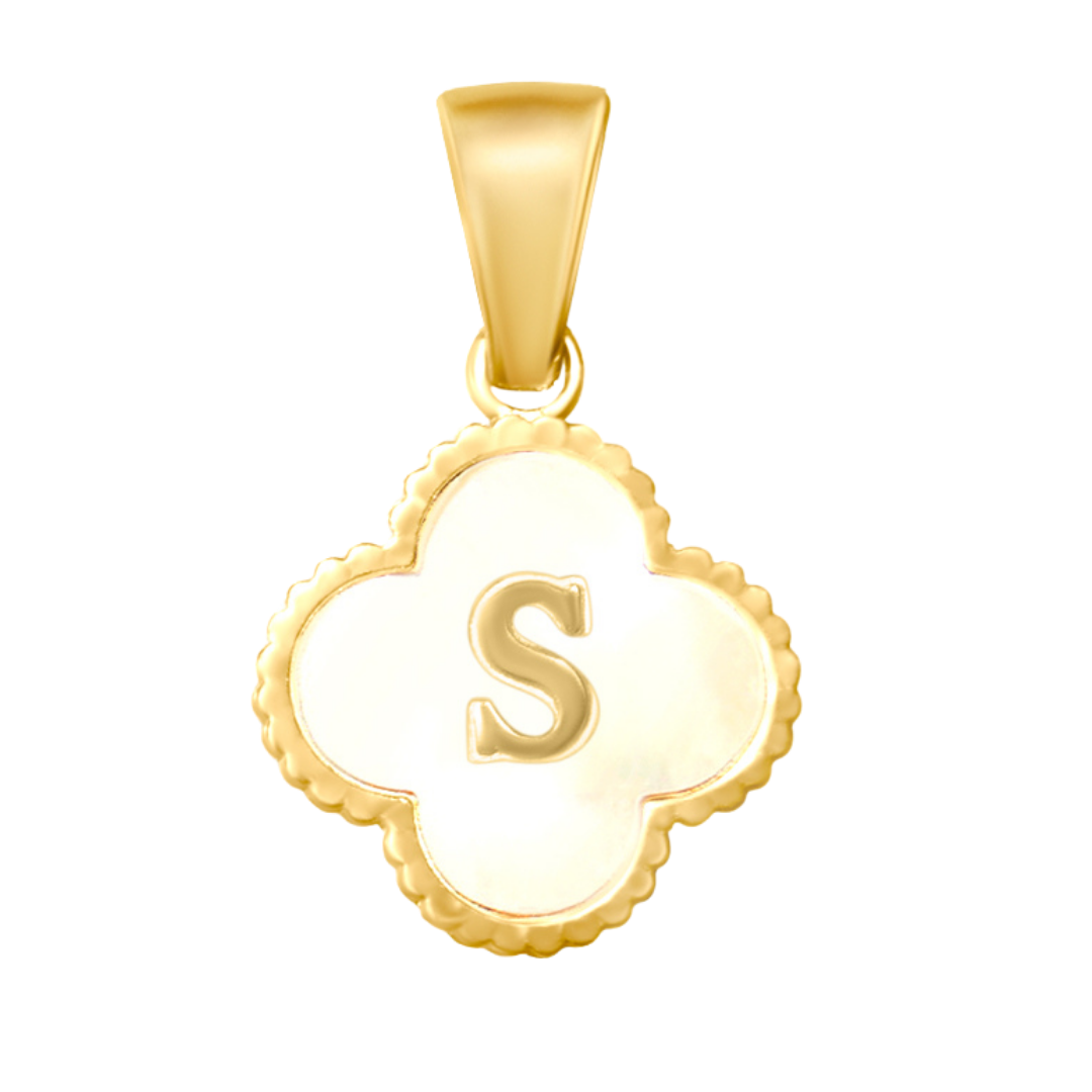 Reversible Initial Flower Charm