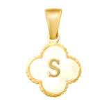 Reversible Initial Flower Charm