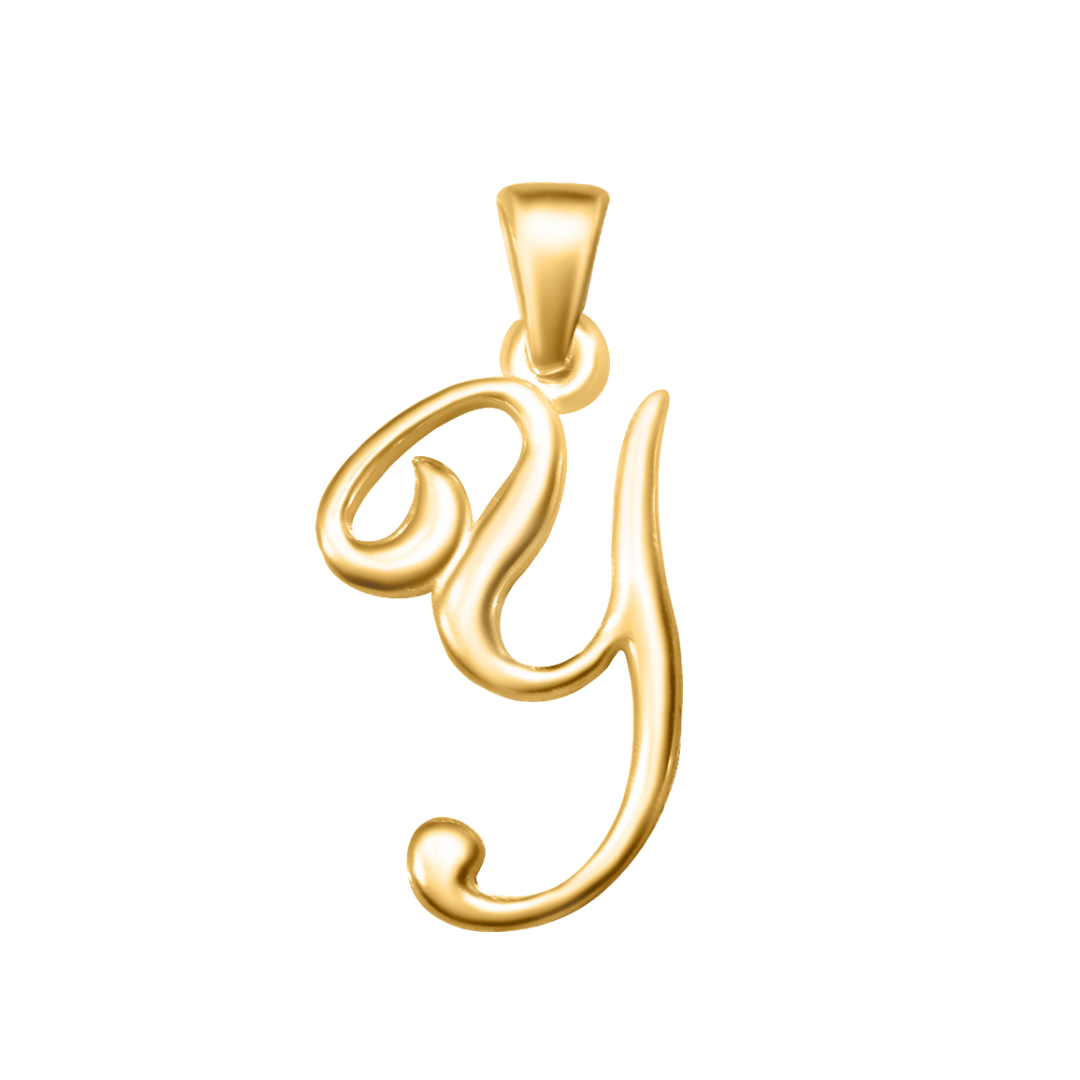 Large Cursive Letter Charms