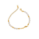 Gold Pearl Bracelet