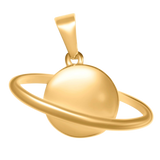 Gold Saturn Charm