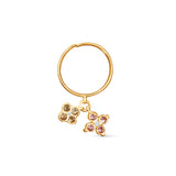 Dangly Diamond Flowers Ring