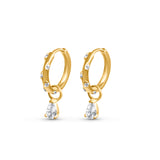 Diamond Paved Droplet Huggies