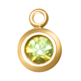 Round Birth Stone Charms