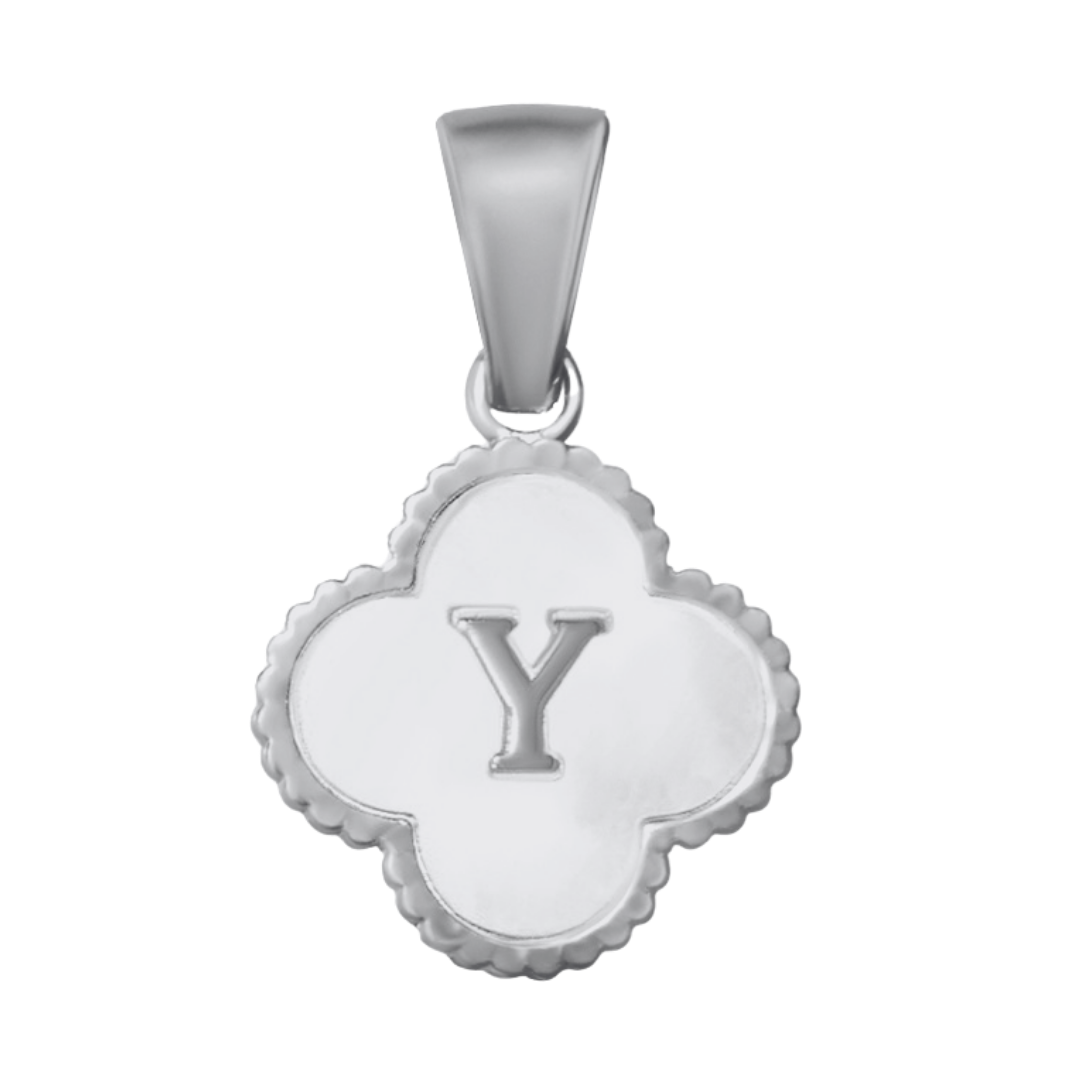 Reversible Initial Flower Charm