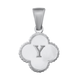 Reversible Initial Flower Charm
