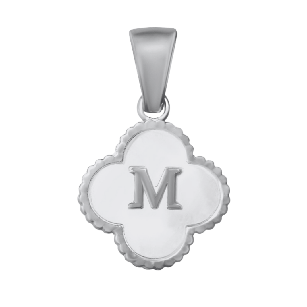 Reversible Initial Flower Charm