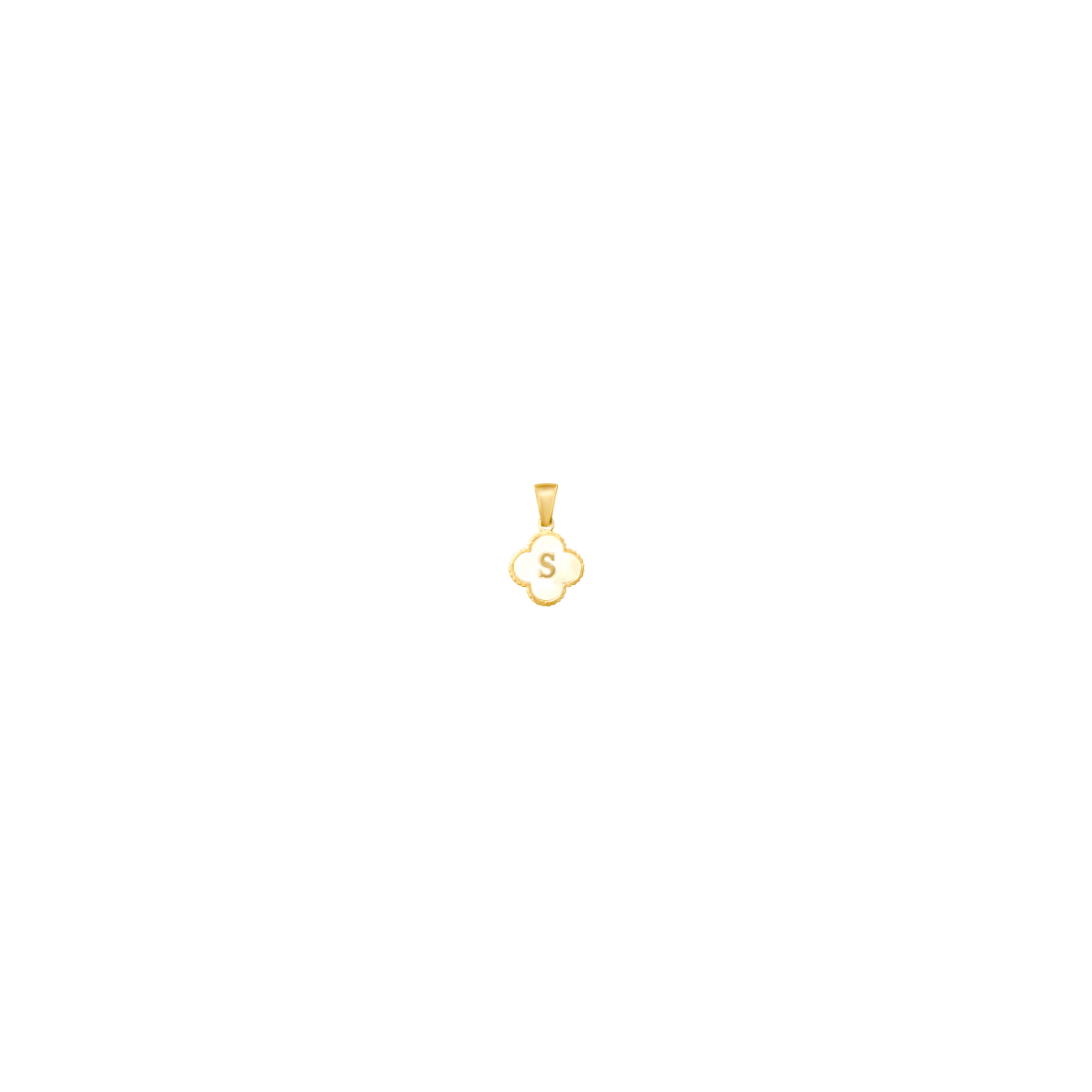 Reversible Initial Flower Charm