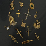 Flat Simple Cross Pendant