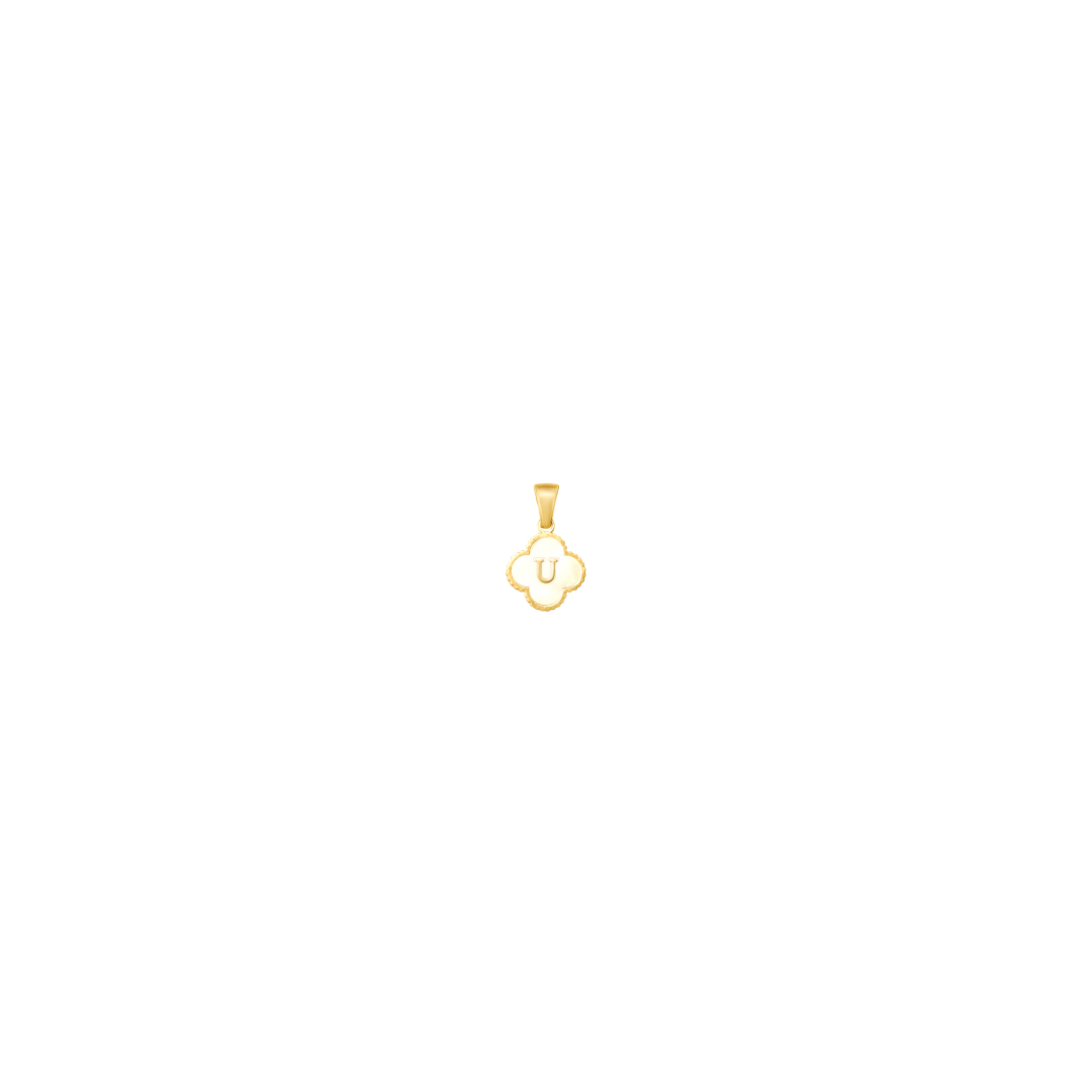 Reversible Initial Flower Charm