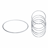 Silver Bangle Set - 5 Pieces