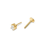 Flat Back Diamond Studs