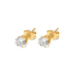 Gold Diamond Studs