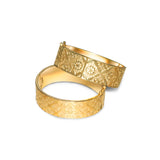 Thick Patterned Clip-On Bangles