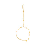 Gold Beaded Hand Chain