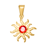 Red Sun Pendant Charm