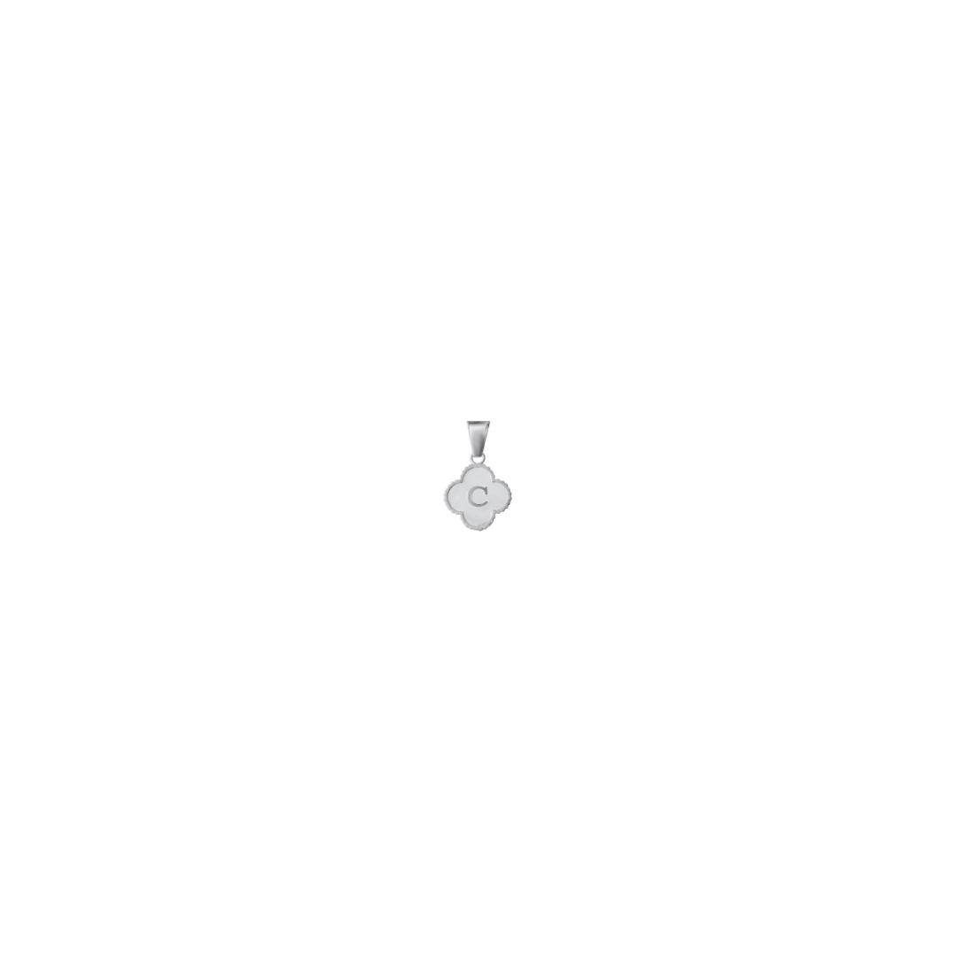 Reversible Initial Flower Charm