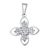 Thin Diamond Clover Charm