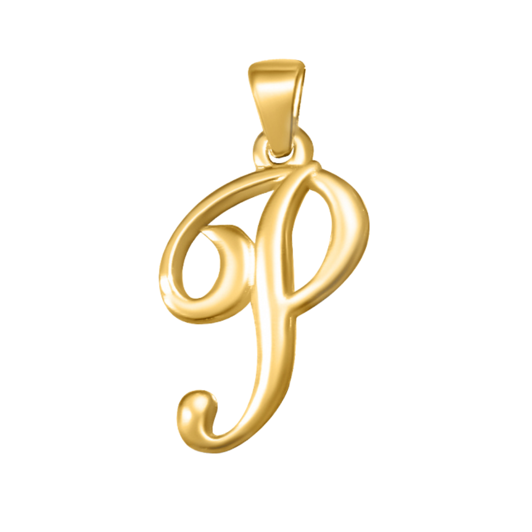 Large Cursive Letter Charms