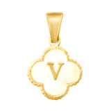 Reversible Initial Flower Charm