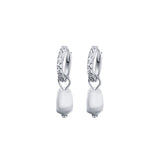 Diamond Huggies with Pearls