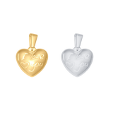 ‘I Love You’ Heart Pendant Charm