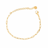 Gold Oval Chain Bracelet